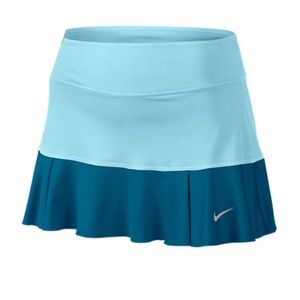 Nike teal ruffled tennis skirt medium like new